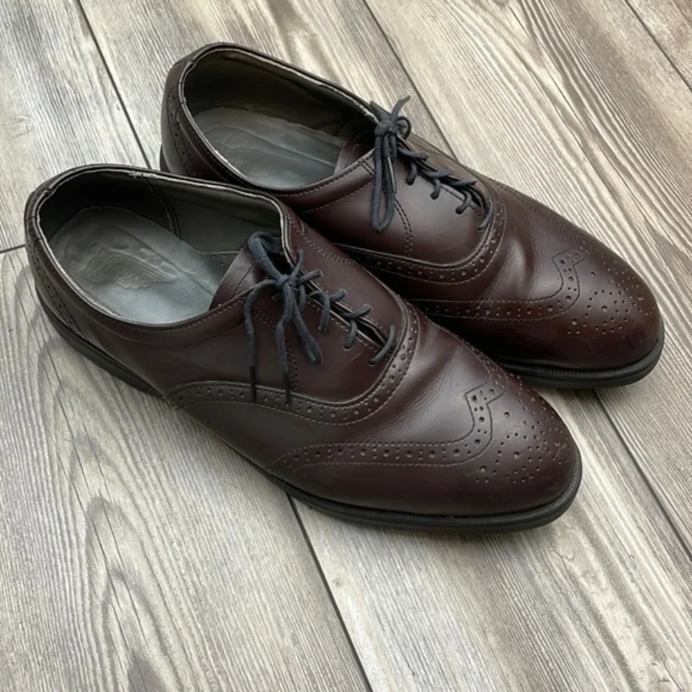 RED WING SHOES Men's Dark Brown Wingtip Dress Shoes, Size 11, EUC